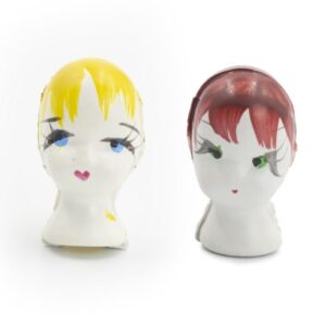 CABEÇA BONECA PLÁSTICA BINA 10un